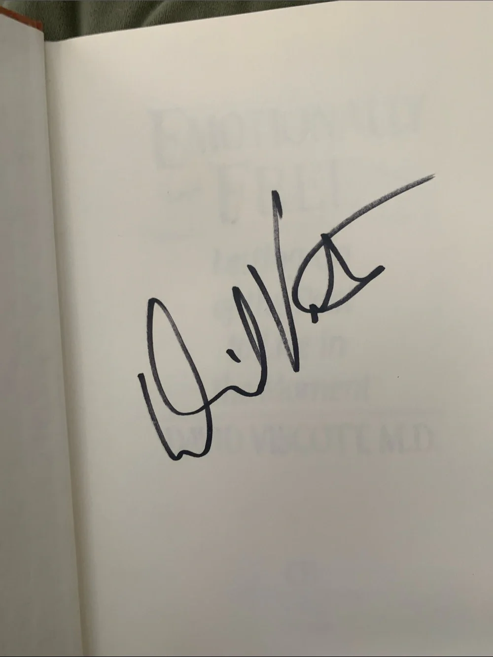 Signed by David Viscott, M.D. - Emotionally Free 1992